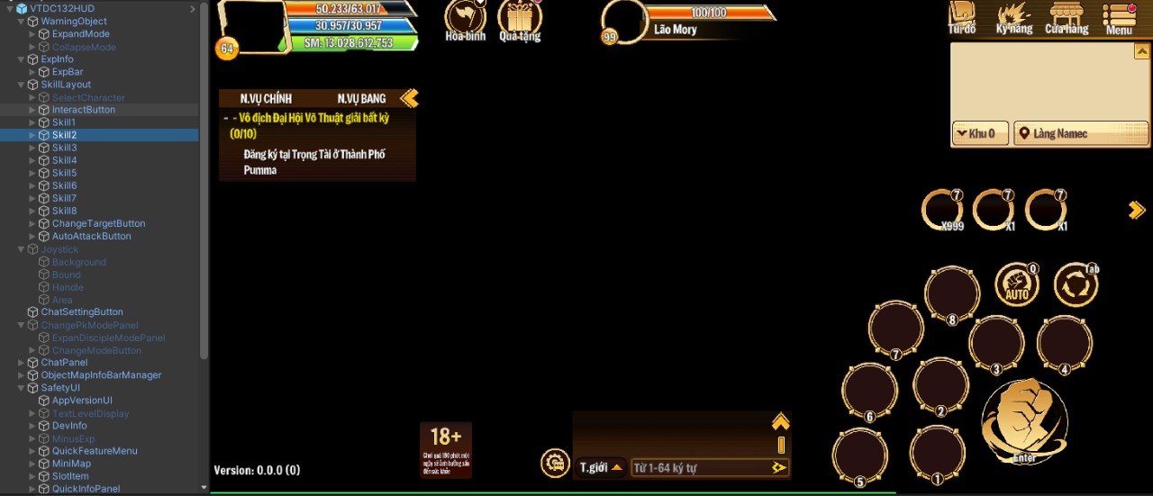 Hệ thống kỹ năng và HUD trong game